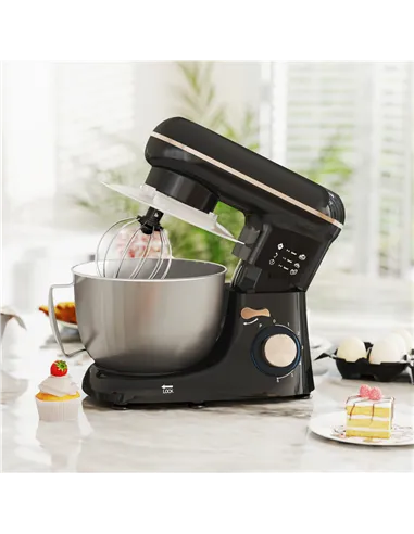 HOMCOM 1300W Kitchen Stand Mixer, with Accessories - Black