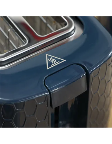 HOMCOM 1.7L 3000W Fast Boil Kettle & 2 Slice Toaster Set, Kettle and Toaster Set with Auto Shut Off, Browning Controls, Blue