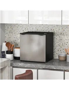 HOMCOM 35L Mini Freezer, -24℃ to -14℃ Temperature - Silver Tone 2