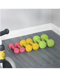 HOMCOM 6Kg Dumbbell Set, Fitness Weight Set for Men and Women, Home Gym Workout 2