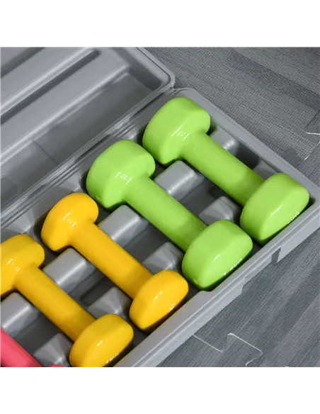 HOMCOM 6Kg Dumbbell Set, Fitness Weight Set for Men and Women, Home Gym Workout