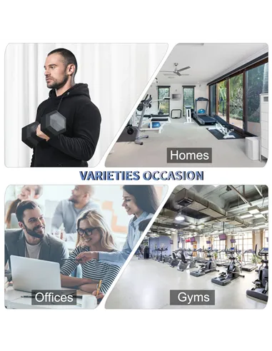 HOMCOM 2x15kg Rubber Hex Dumbbell Portable Hand Weights Dumbbell Home Gym Workout Fitness Hand Dumbbell