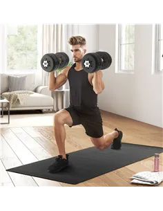 HOMCOM 30KG Adjustable Dumbbells Set, Hand Weights Set for Home Gym Weight Lifting Training 2