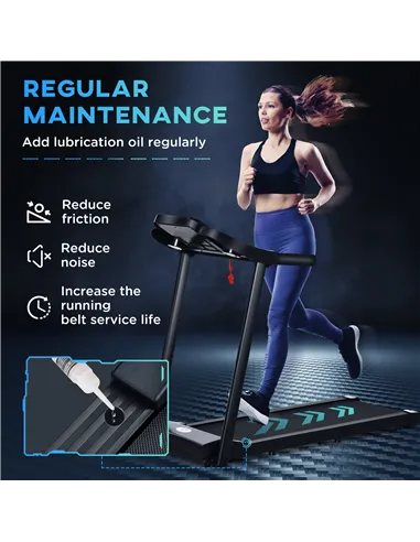 HOMCOM Treadmill Electric Motorised Running Machine w/ LED Display