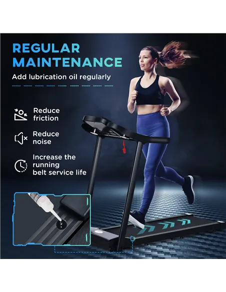 HOMCOM Treadmill Electric Motorised Running Machine w/ LED Display