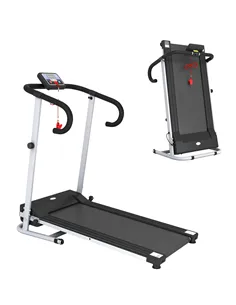 HOMCOM Folding Treadmill with Incline, Walking Pad Treadmill for Home, 1-10km/h Under Desk Running Machine with LCD Display and 