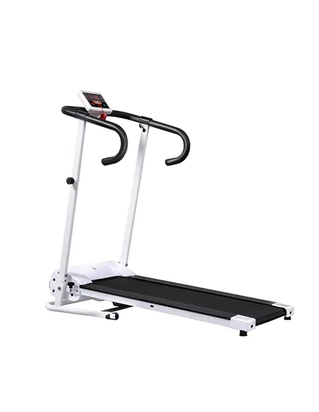 HOMCOM Folding Treadmill with Incline, Walking Pad Treadmill for Home, 1-10km/h Under Desk Running Machine with LCD Display and 