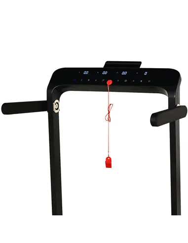 HOMCOM Folding Treadmill, 1.85HP Installation-Free Walking Jogging Running Machine, 12KM/H with 12 Pre-Programs and LED Display 