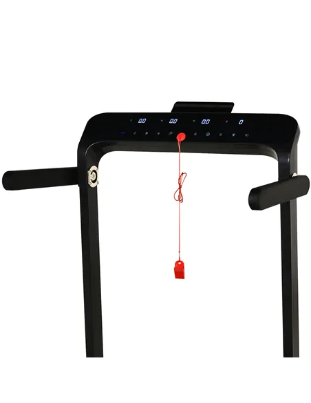 HOMCOM Folding Treadmill, 1.85HP Installation-Free Walking Jogging Running Machine, 12KM/H with 12 Pre-Programs and LED Display 