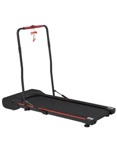 HOMCOM Foldable Walking Machine Treadmill 1-6km/h with LED Display & Remote Control Exercise Fitness for Home Office