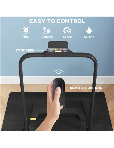 HOMCOM 2.5HP Walking Pad Treadmill, Folding Under Desk Treadmill, Walking Machine, 1-10km/h, with Remote Control