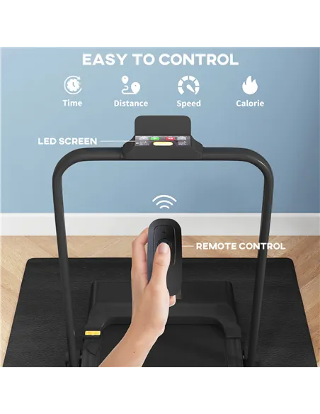 HOMCOM 2.5HP Walking Pad Treadmill, Folding Under Desk Treadmill, Walking Machine, 1-10km/h, with Remote Control