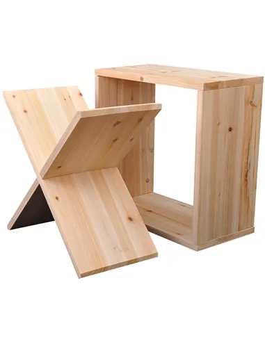 HOMCOM Wooden Wine Rack for 24 Bottle Square Tabletop Storage Holder Stand