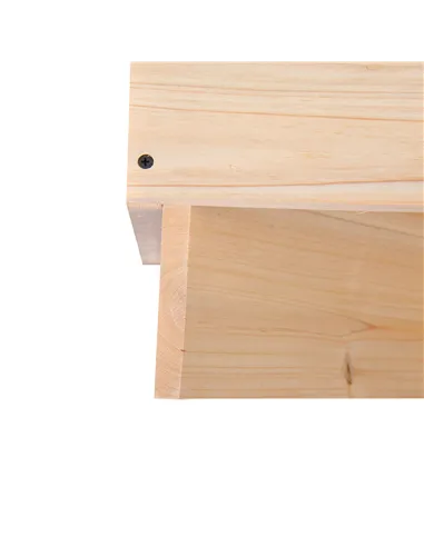 HOMCOM Wooden Wine Rack for 24 Bottle Square Tabletop Storage Holder Stand