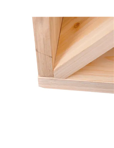 HOMCOM Wooden Wine Rack for 24 Bottle Square Tabletop Storage Holder Stand