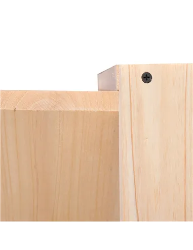 HOMCOM Wooden Wine Rack for 24 Bottle Square Tabletop Storage Holder Stand