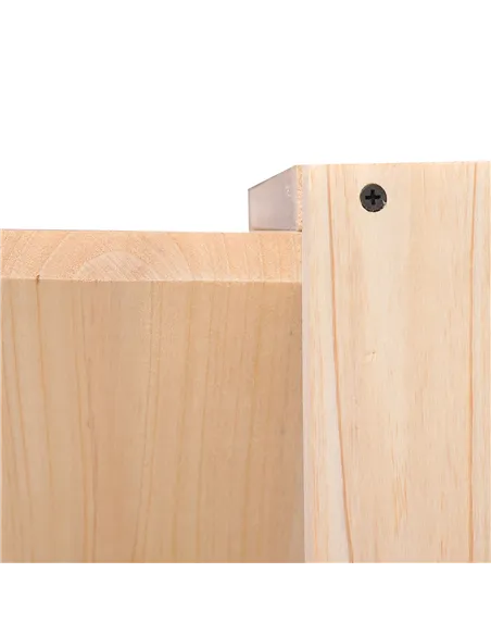 HOMCOM Wooden Wine Rack for 24 Bottle Square Tabletop Storage Holder Stand