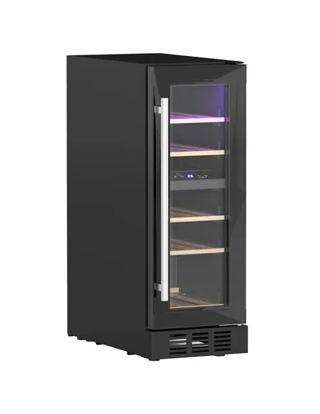 HOMCOM 16 Bottle Dual Zone 5-18℃ Wine Fridge - Black