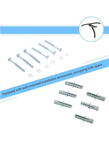 HOMCOM Punching Bag Hanger Wall Mount Bracket Kick Boxing MMA Training Frame Home Fitness Workout Pull Up Bar, Black