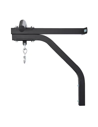 HOMCOM Punching Bag Hanger Wall Mount Bracket Kick Boxing MMA Training Frame Home Fitness Workout Pull Up Bar, Black