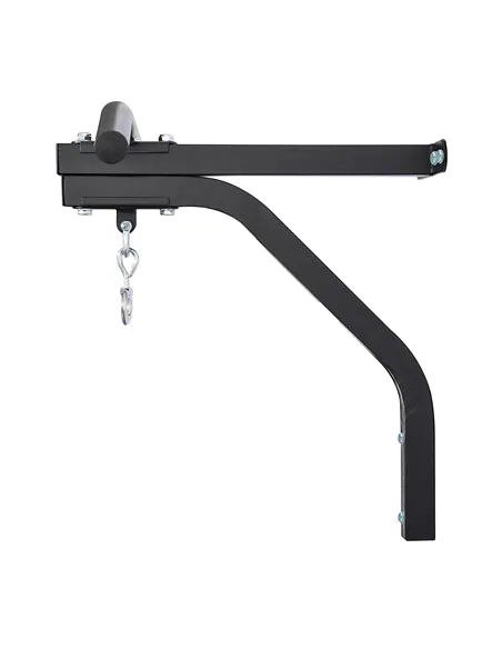 HOMCOM Punching Bag Hanger Wall Mount Bracket Kick Boxing MMA Training Frame Home Fitness Workout Pull Up Bar, Black