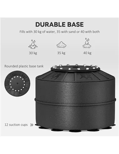 HOMCOM 155-205cm 3-IN-1 Freestanding Boxing Punching Bag Stand, Boxing Speed Trainer with Rotating Flexible Arm, Speed Ball, Fil