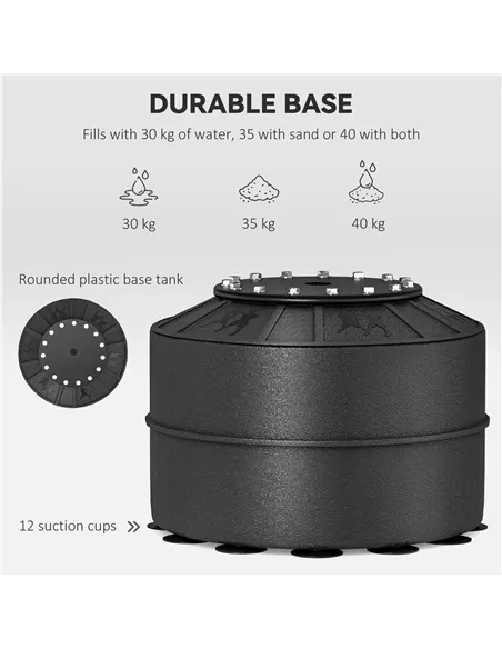 HOMCOM 155-205cm 3-IN-1 Freestanding Boxing Punching Bag Stand, Boxing Speed Trainer with Rotating Flexible Arm, Speed Ball, Fil