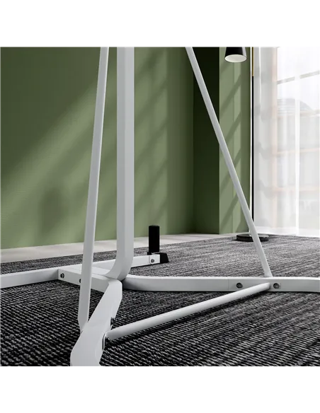 HOMCOM Freestanding Boxing Punch Bag & Speed ball Station, for Home Gym, White