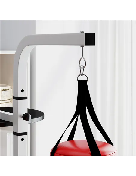 HOMCOM Freestanding Boxing Punch Bag & Speed ball Station, for Home Gym, White