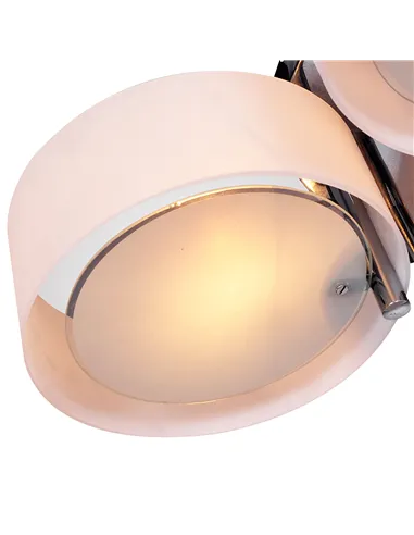 HOMCOM Acrylic Lamp Indoor 3 Light Pendant Chandelier Flush Mount Office Living Room Bedroom w/ Chrome Finish