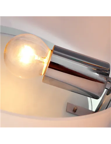 HOMCOM Acrylic Lamp Indoor 3 Light Pendant Chandelier Flush Mount Office Living Room Bedroom w/ Chrome Finish