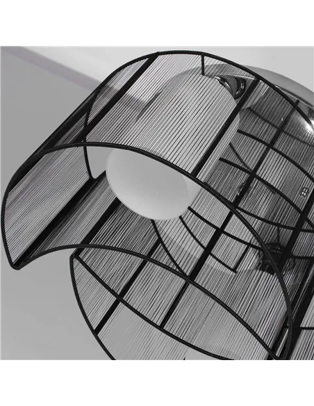 HOMCOM Modern Chandelier, Semi-Flush Mount Ceiling Light with 2 Light, E27 Bulb Base for Hallway, Dining Room, Living Room, Whit