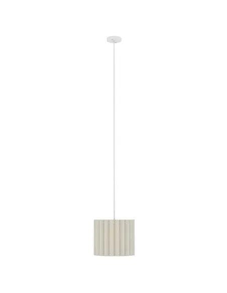 HOMCOM Linen Pendant Light, Bedside Ceiling Lamps with E27 Bulb, Modern Hanging Lights for Living Room, Bedroom, Kitchen, Hallwa
