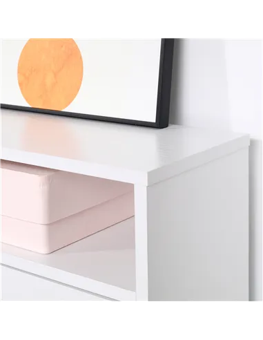 HOMCOM Narrow Shoe Cabinet with 3 Flip Doors, 14-18 Pairs Shoe Cupboard with Open Shelf for Slim Hallway and Entryway, 24 x 60 x