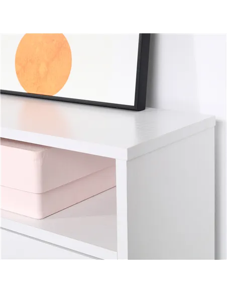 HOMCOM Narrow Shoe Cabinet with 3 Flip Doors, 14-18 Pairs Shoe Cupboard with Open Shelf for Slim Hallway and Entryway, 24 x 60 x