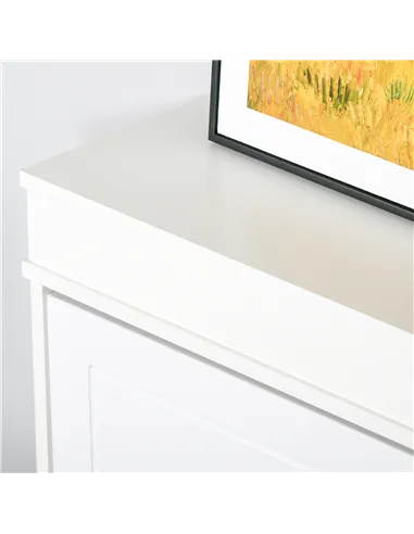 HOMCOM Shoe Cabinet with 4 Flip Drawers Wood Tipping Bucket Narrow Storage Cupboard with Adjustable Shelf Hall Organizer for Ent