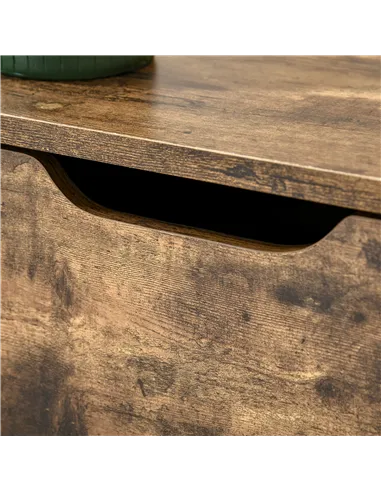 HOMCOM Industrial Shoe Cabinet with 2 Flip Drawers, Narrow Shoe Storage Cabinet for 12 Pairs, Freestanding Slim Shoe Storage Org