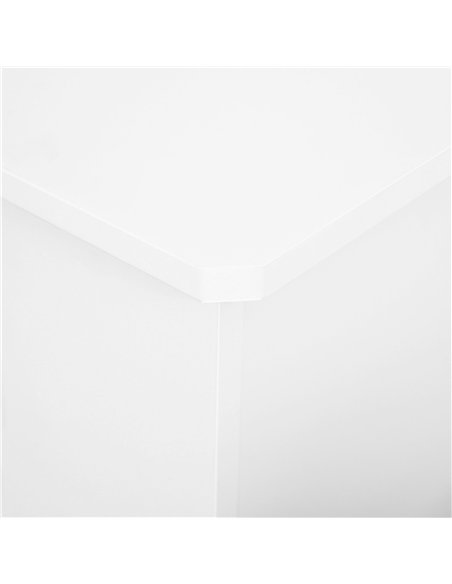 HOMCOM Radiator Cover, Modern MDF White Painted Cabinet with Horizontal Slats for Living Room, Bedroom, 172L x 19W x 81H cm