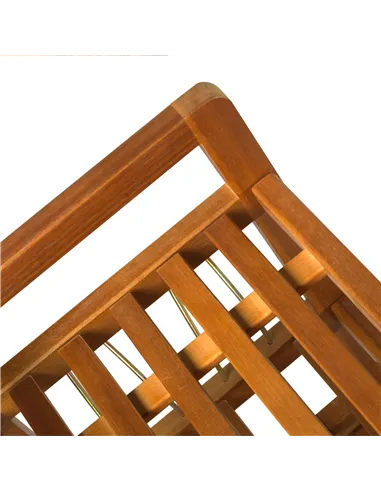 HOMCOM 5-Tier Shoe Rack, Acacia Wooden Shoe Storage Organiser with Hangers, Holds up to 19 Pairs, for Entryway, Living Room, 64 