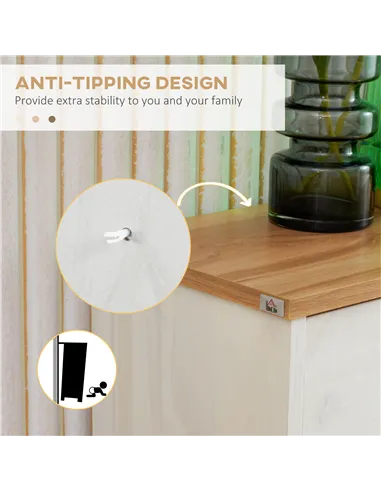 HOMCOM Narrow Shoe Cabinet, Slim Shoe Storage Cabinet with 3 Flip Drawers and Adjustable Shelves, 12 Pair of Shoes Organizer for