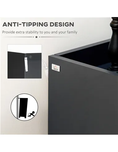 HOMCOM High Gloss Shoe Cabinet with White Doors and Open Shelves, Hallway Shoe Cupboard Storage Organizer for 19 Pairs of Shoes,