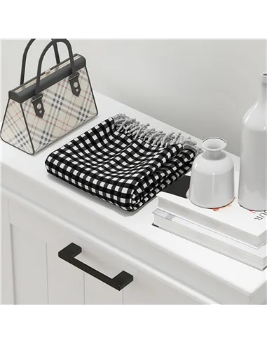 HOMCOM Three-Drawer Minimalistic Shoe Storage Cabinet, for 15 Shoes