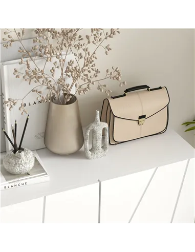 HOMCOM Narrow Shoe Storage Cabinet with Soft-Close Hinges and Adjustable Shelves for 15-20 Pairs of Shoes, White