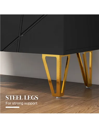 HOMCOM Narrow Shoe Storage Cabinet with Soft-Close Hinges and Adjustable Shelves for 15-20 Pairs of Shoes, Black