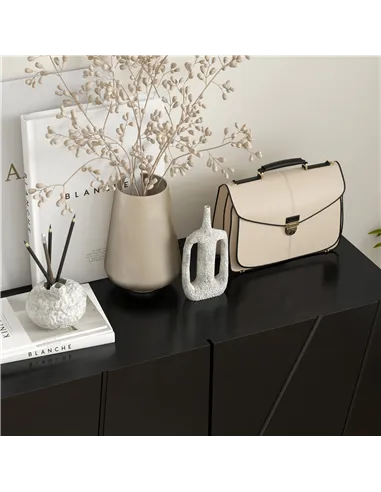 HOMCOM Narrow Shoe Storage Cabinet with Soft-Close Hinges and Adjustable Shelves for 15-20 Pairs of Shoes, Black