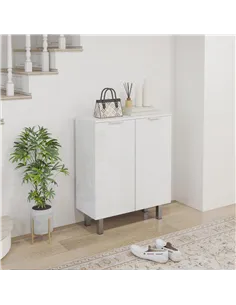HOMCOM Five-Shelf Shoe Storage Cupboard - White 2