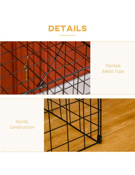 HOMCOM Extendable Fire Guard Screen, Freestanding Fire Screen Spark Guard, Folding Fireplace Cover, Wire Mesh, 81.5-160cm, Black