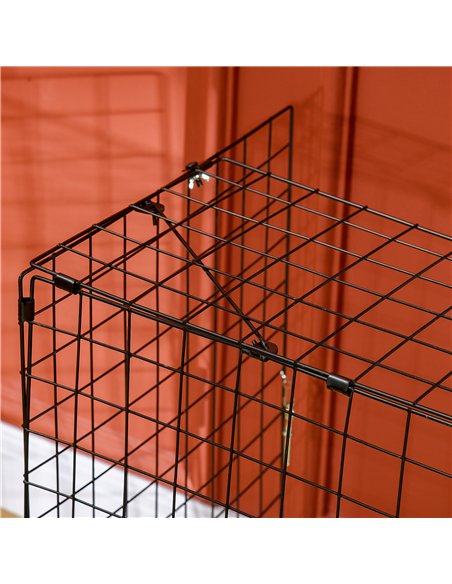 HOMCOM Extendable Fire Guard Screen, Freestanding Fire Screen Spark Guard, Folding Fireplace Cover, Wire Mesh, 81.5-160cm, Black