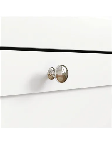 HOMCOM Two Flip Drawer Shoe Cabinet - White