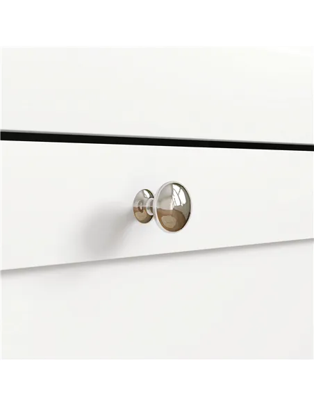 HOMCOM Two Flip Drawer Shoe Cabinet - White